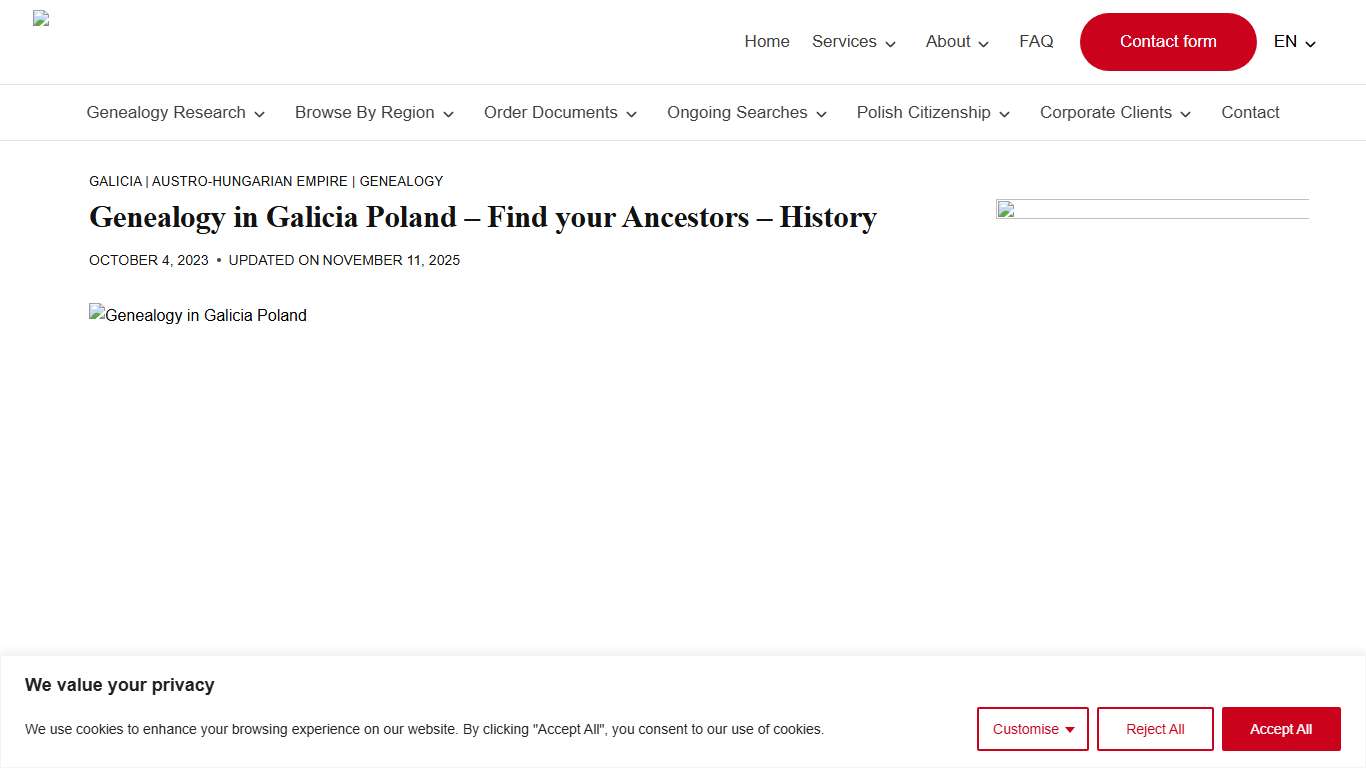 Genealogy In Galicia Poland Find Your Ancestors History