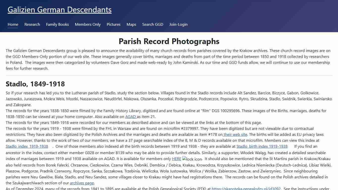 Parish Record Photographs